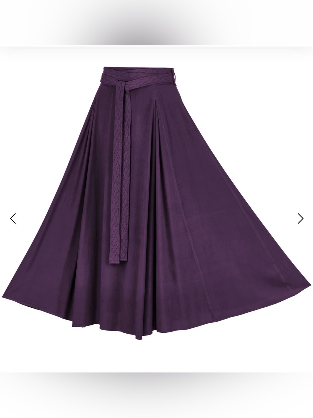 NWT Holy Clothing Demeter Maxi Skirt With Tie Belt